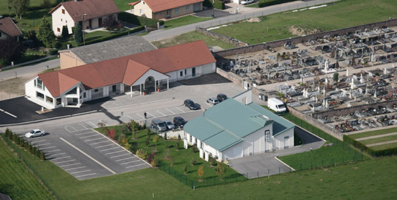 Crématorium vue aérinenne